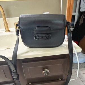 Gucci Black Leather Crossbody Bag